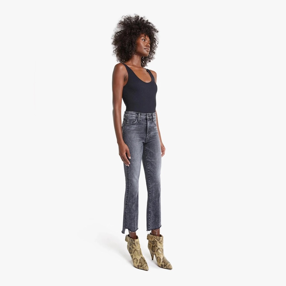 MOTHER DENIM INSIDER CROP STEP FRAY JEAN - TRAIN STOPS 27